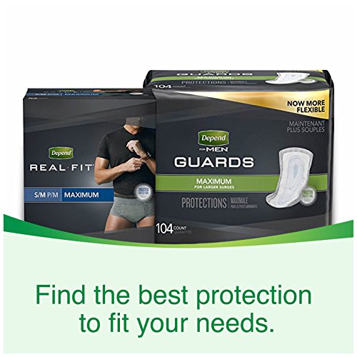Depend Fit-Flex Incontinence Underwear For Men, Maximum Absorbency, S/M, Gray (Packaging May Vary) #TOP6