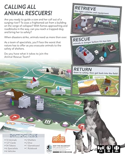 Animal Rescue Team juego cooperativo de mesa 2-4 jugadores miniatura 2