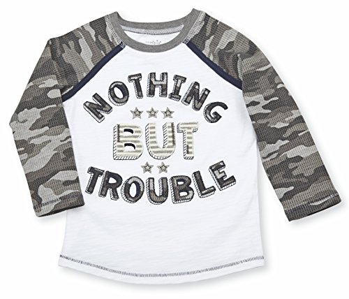 T-shirt manches longues bébé Mud Pie anti irritation blanc