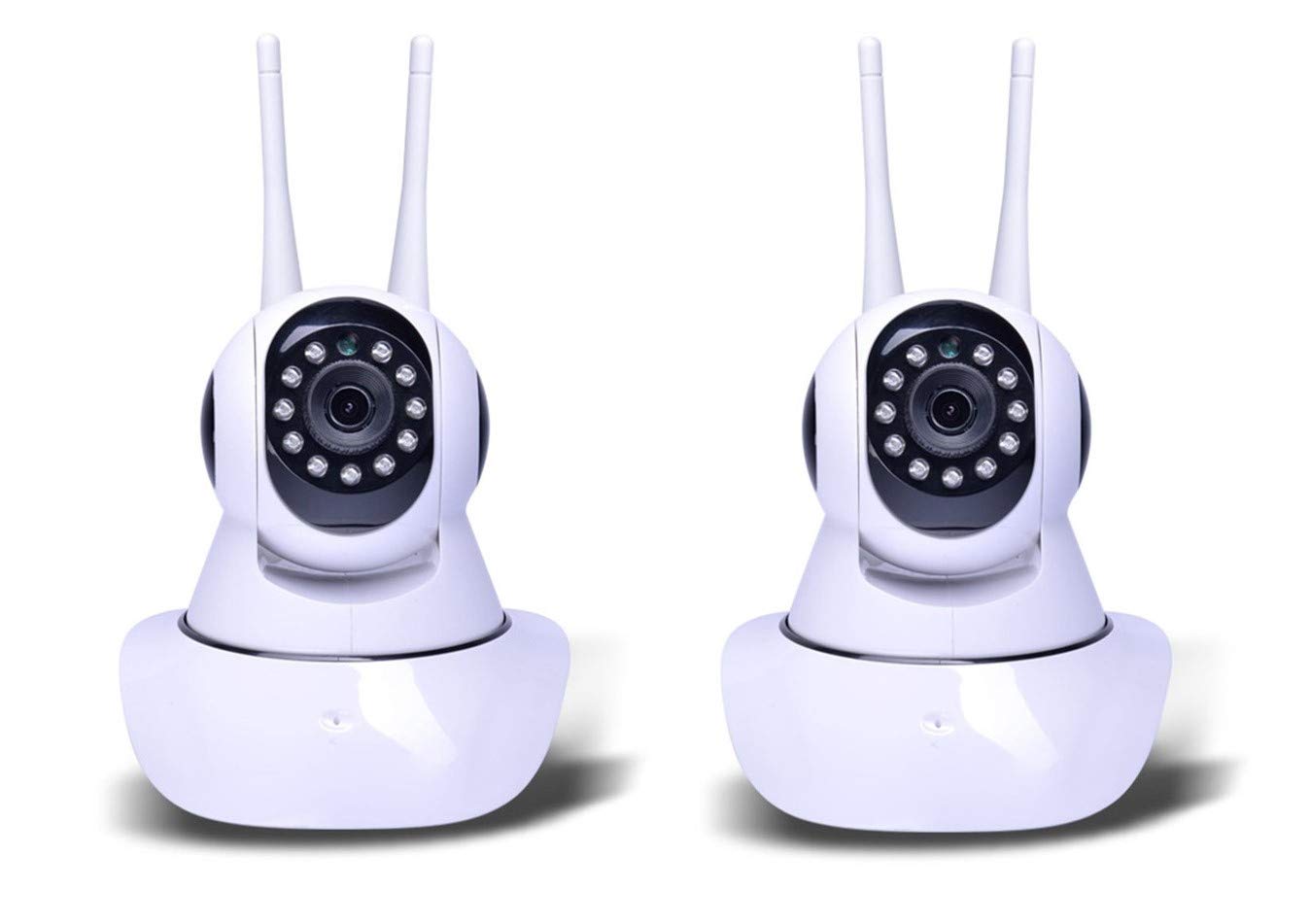 tempo di saldi Coppia Di Telecamere Wireless Ipcam Wifi Ad Infrarossi Motorizzata Lan Hd 720P, 2 Pezzi