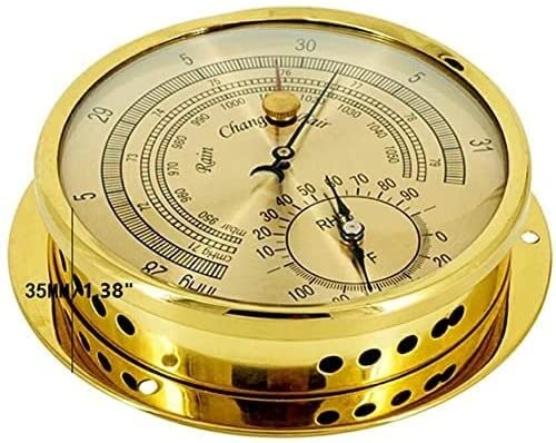 Flüssigkeitsfreies Barometer, 3-in-1-Barometer for Temperatur, Luftfeuchtigkeit und Luftdruck, 5