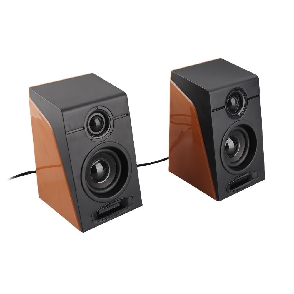 A Pair 3.5mm PC Speakers Stylish Appearance Adjustable Volume Stereo Clear Sound Computer Speakers for Movie & Video Audio-picture-33