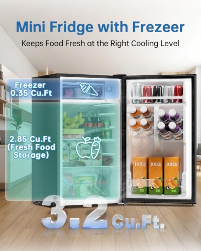 Frostorm 3.2 Cu Ft Mini Fridge
