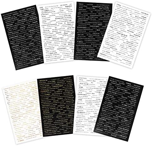 PurityPeck Gothic Aufkleber 50 Stück - Transparente Witchcraft Sticker Für Journaling