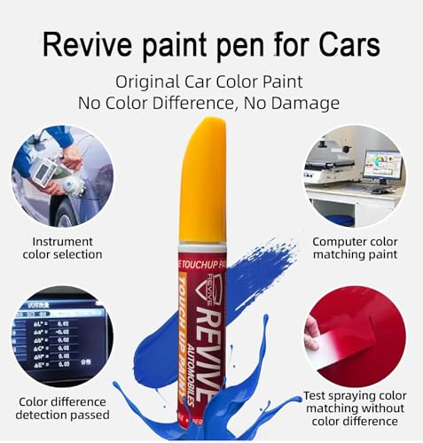 Image of Mahindra XUV 3XO colors Revive touchup paint pen, factory Quality & matched 2K paint (nebula blue + all in one polish)