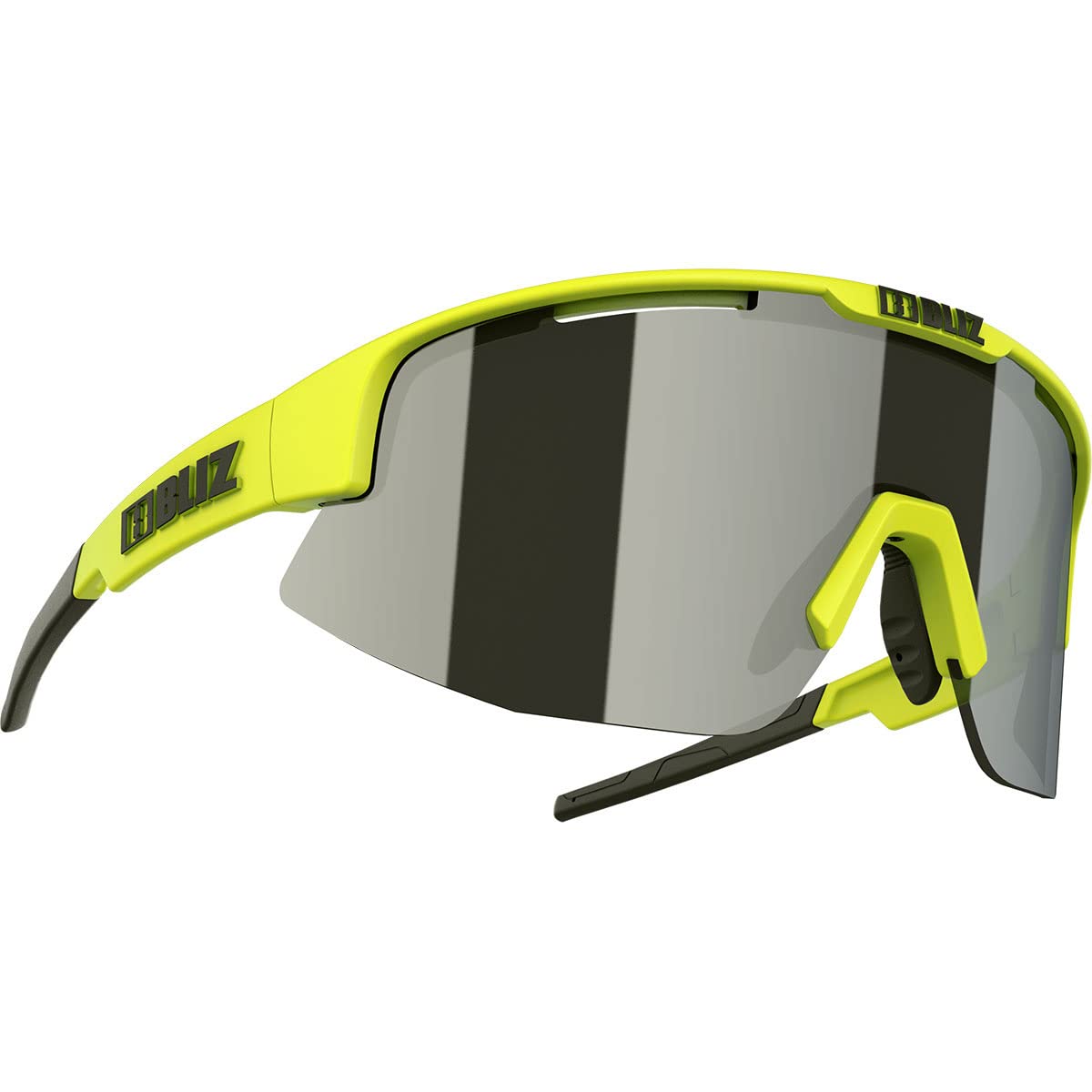 BLIZ Sportbrille Matrix CAT 3 Lime Green Frame Glas Smoke with Silver Mirror 52104-71