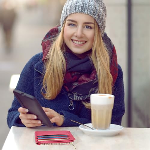 Image of Sodsay Card Case Slim Front Pocket Wallet for Women Credit Card Holder with Keychain | Slim, Front Pocket, Credit Card Holder, with Keychain