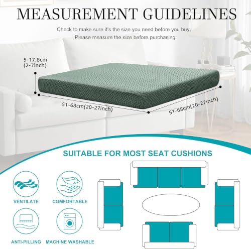 Image of 14 Pcs Outdoor Cushion Covers, Patio Sofa Cushion Covers Replacement