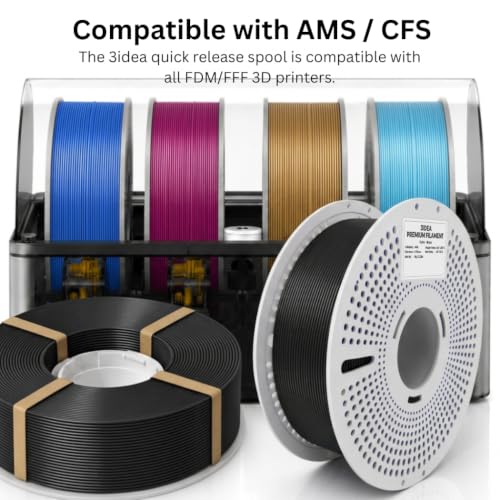 Image of 3IDEA ASA 3D Printer White Filament 1.75mm, 1KG with Reusable Spool, Dimensional Accuracy ±0.02mm, UV & Weather Resistant, Premium ASA for Strong & Durable Prints