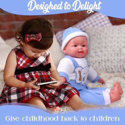 Image of Happy Baby Laughing Musical Boy Doll with Touch Sensors & Sound for Kids (Girls & Boys), 40H x 25L x 13W cm (Medium, Multi-Color)