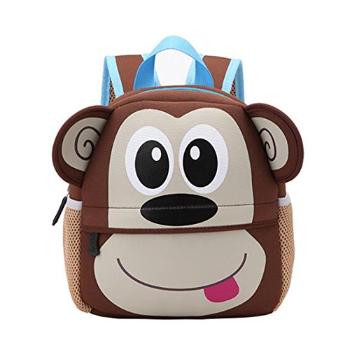 Preisvergleich Produktbild GWELL Tier Babyrucksack Wasserdicht Kindergartenrucksack Schultasche Kinder Mädchen Jungen AFFE