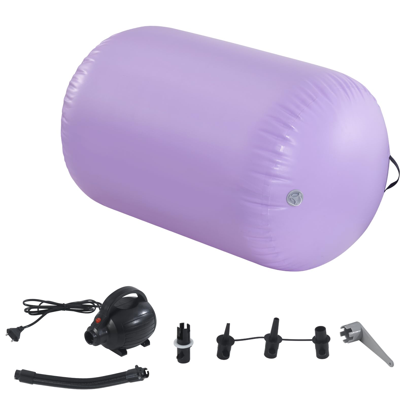 BSTSEL Gymnastics Air Tumbling Roller Mat 60/75/90cm Inflatable Air Gymnastics Training Mats Gymnastics Tracks for Home/School/Training with Pump (Purple, 100 * 90cm)