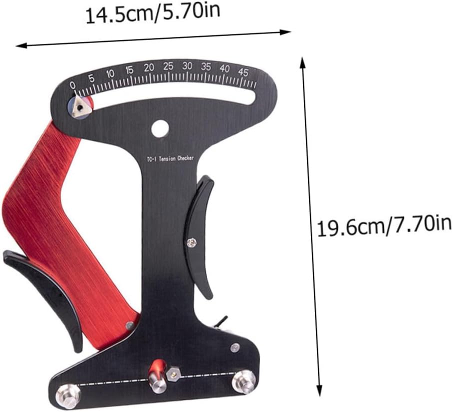 Aluminium Alloy Bike Spoke Tension Wheel Builder Tool for Steel Flat and Aluminum Spokes with Accurate Tension Comparison Chart for Repair and Assembly