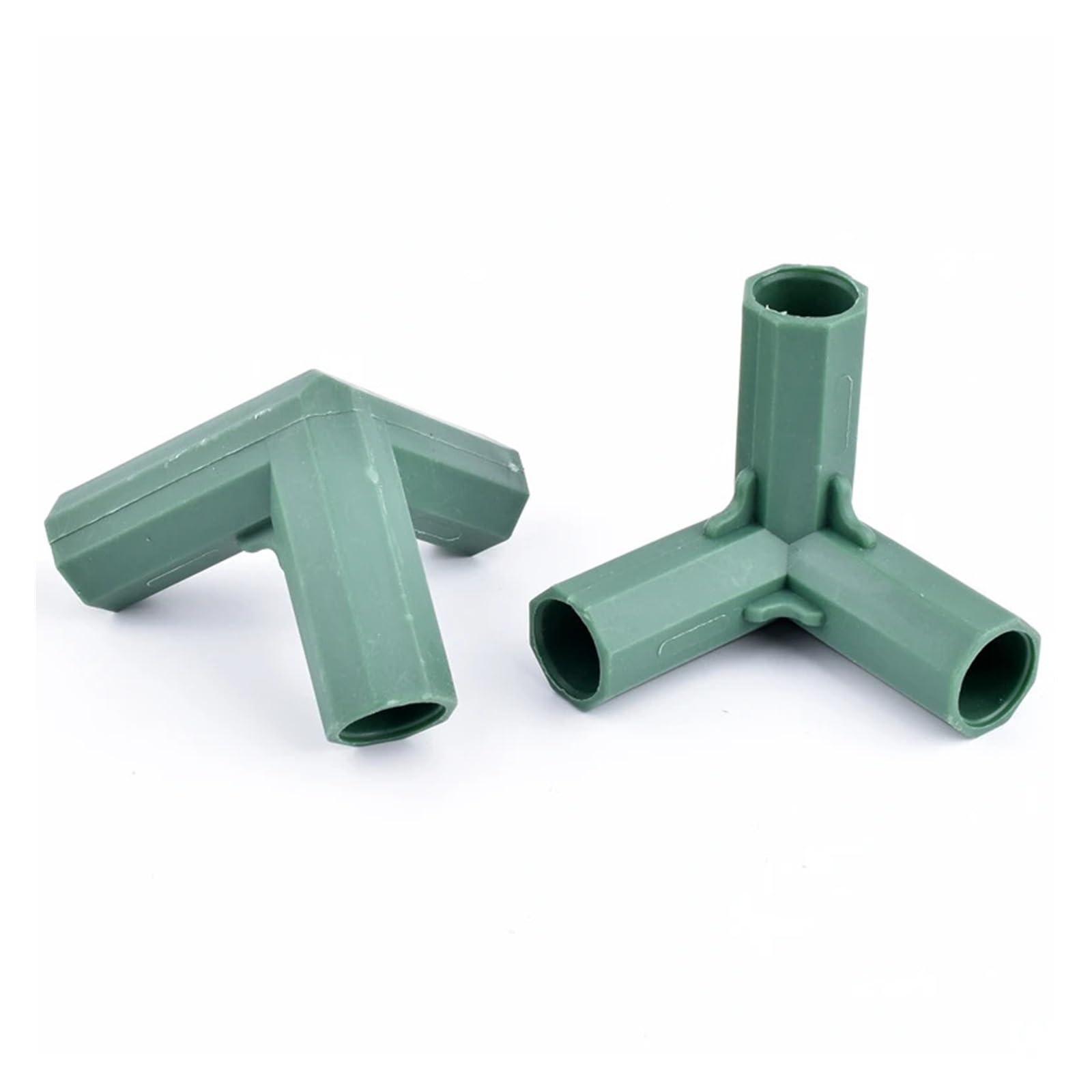 Connettori per Telaio da Giardinaggio 2-20 pz Giardino Serra Telaio Tubo di Raccordo Connettori Pianta Fiore Palo Scherma Giunti Casa ID 16mm 3-way 4-way 2-way 5-way(90 Degree Three-way,12PCS)
