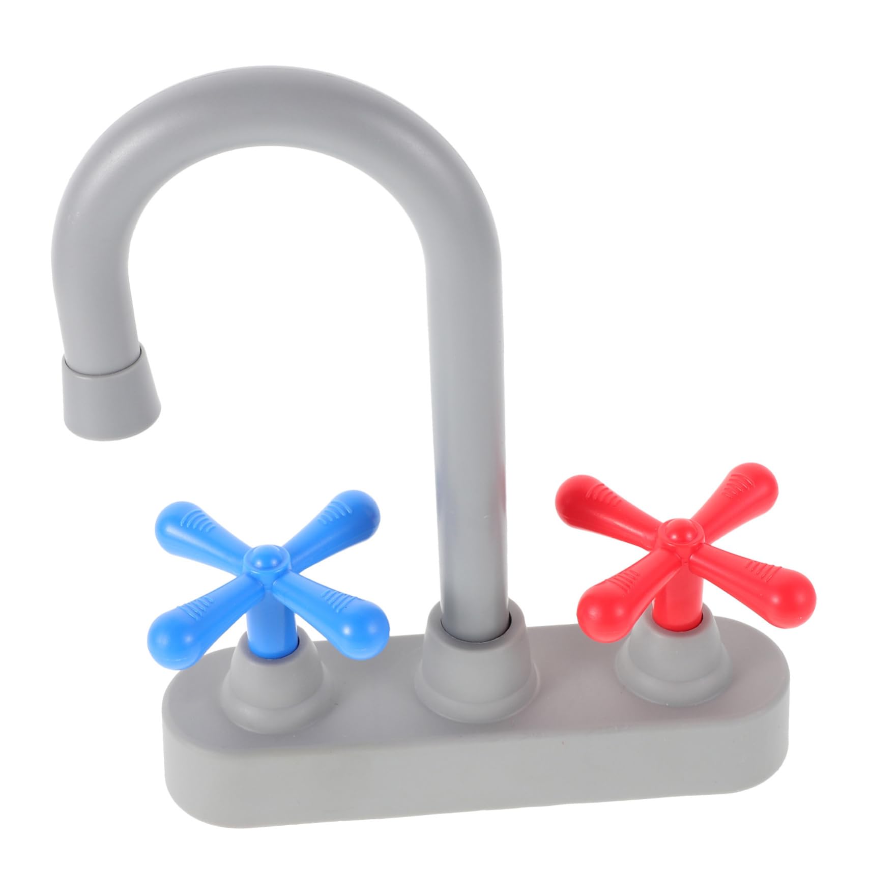 JOINPAYA Toy Kitchen Faucet Portable Plastic Sink Tap with Rounded Edges Safe Pretend Play Accessory for Kids Home and Outdoor Role Playing
