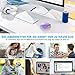 seenda Kabellose LED-Maus, Wiederaufladbar Mit Maus Jiggler, Leise 2.4G USB Funkmaus für Laptop, Computer - Beleuchtet, DPI 2000, für PC, Windows (Lila)