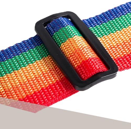 Image of Luggage Straps with Quick Release Buckle, 4 Pcs 4 Color 5 CM x 6.7 Feets Adjustable Polypropylene Fiber Suitcase Belts for Travel Packing (4 Color)