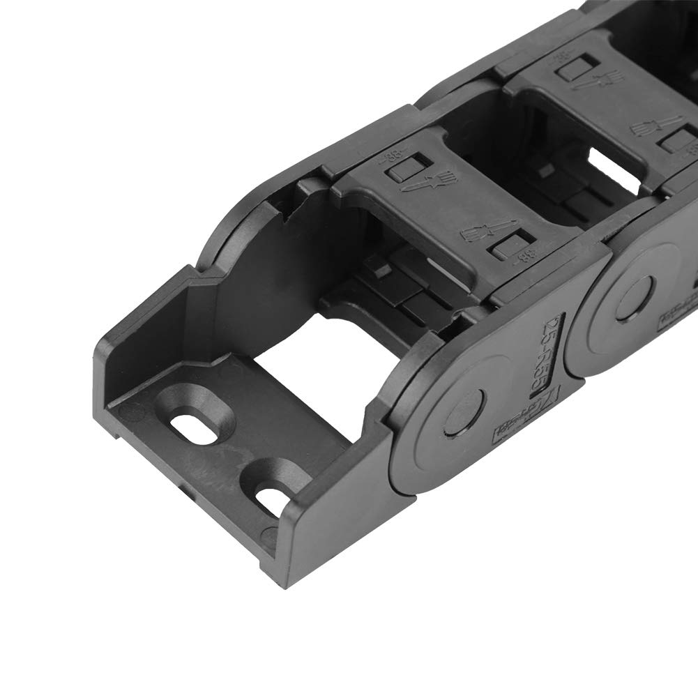 Energy Chain, 100cm Nylon Open Both Side Wire Carrier Drag Chain with High Temperature Wear Resistance,Quiet Operation, Strong, Chains