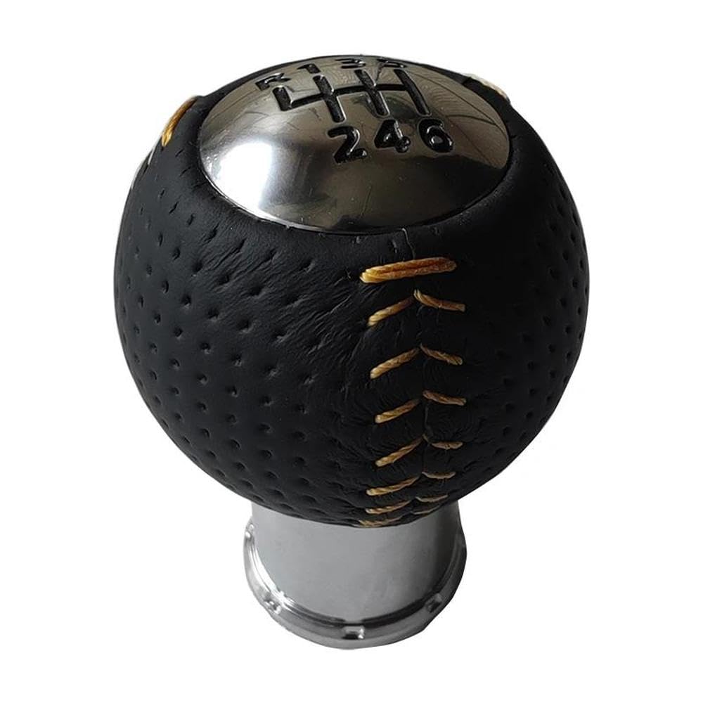 SXQPOCAR 6 Speed Gear Shift Knob for Mazda MX-5 Gear Ball Head Shift Lever Head(Yellow)