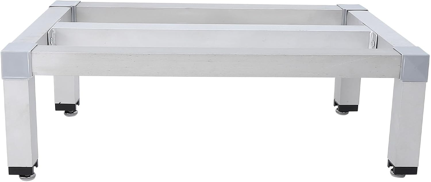 Aluminum Dunnage Rack, 36"x20" Commercial Food Floor Rack, 1000lbs Capacity, 12” Off Low Shelf Off-Floor Food Storage Shelves in Restaurants Kitchens Garages Vehicles Supermarkets Grocery Stores