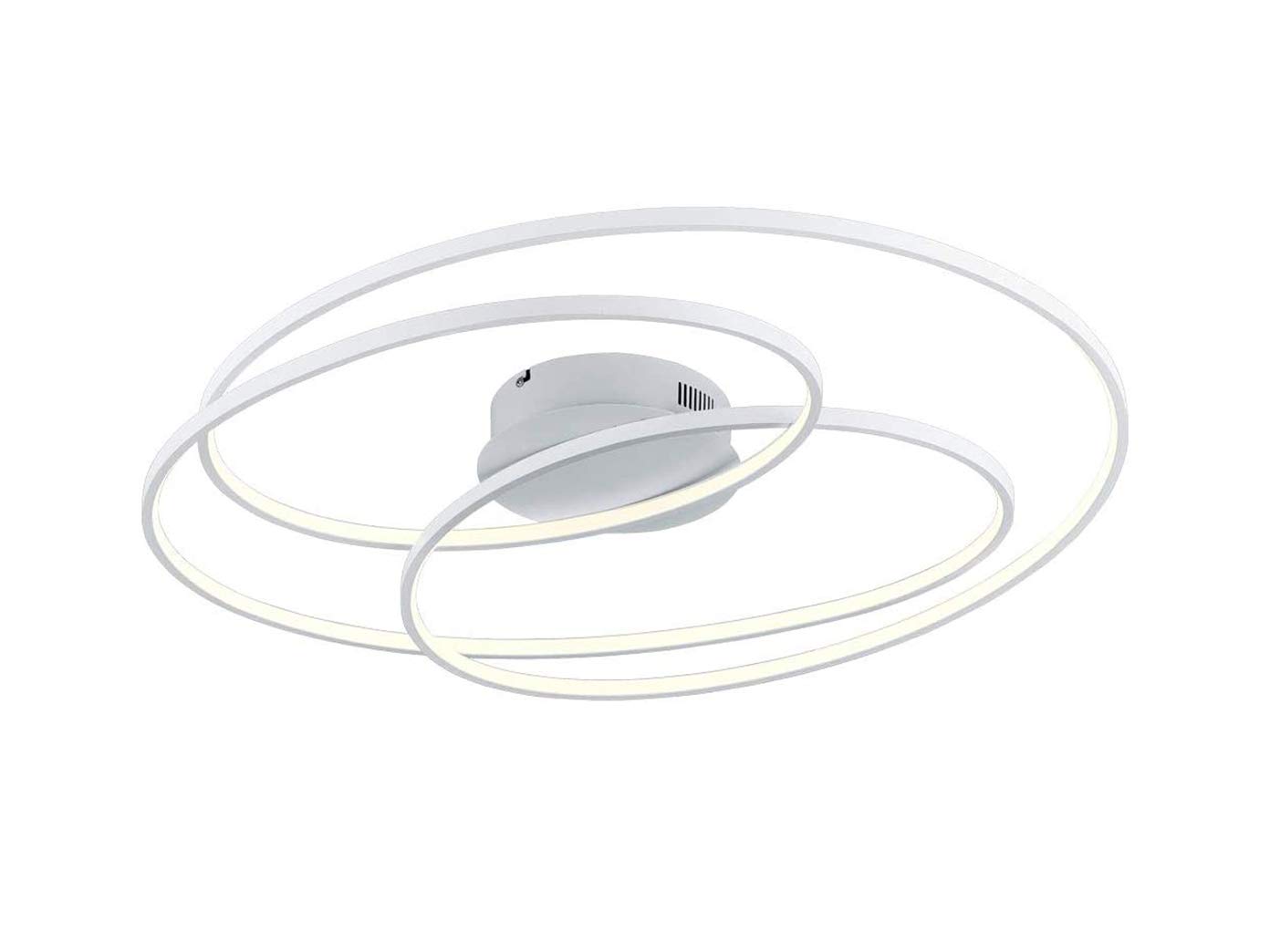 Trio Leuchten Gale 673918031 LED Ceiling Light with 50 Watt Switch Dimmer Matt White Metal