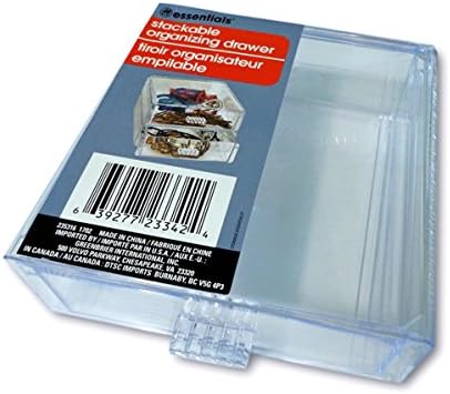 Miniatura 6 de Essentials Cajón organizador apilable de acrílico transparente moderno para maquillaje, joyas, suministros de álbumes de recortes, bobinas,