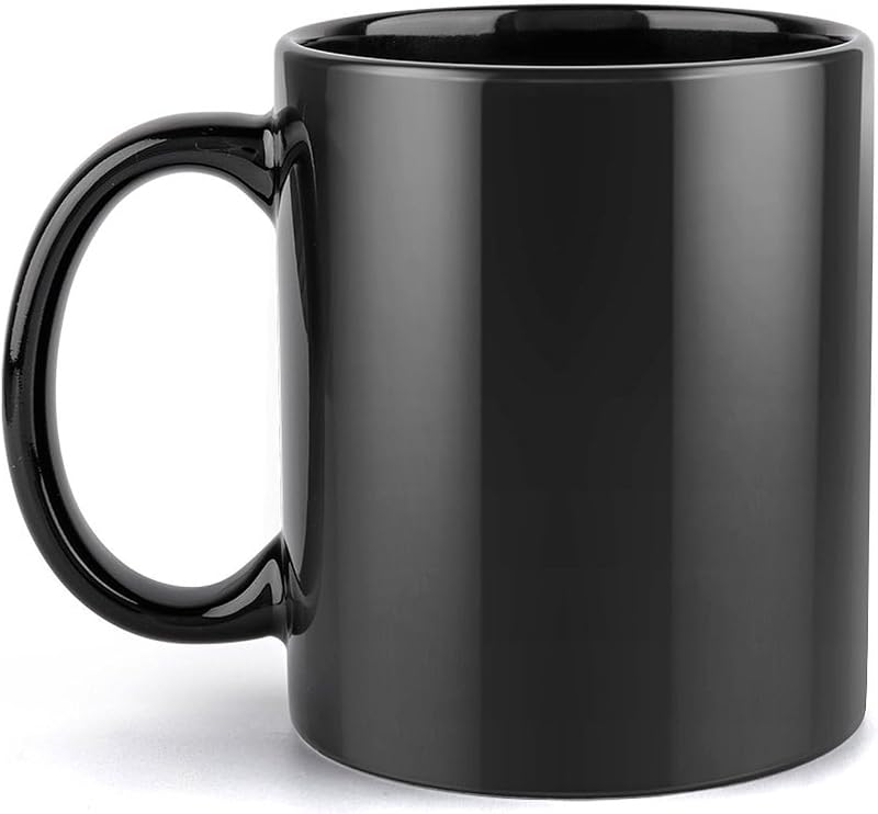 Custom Black Coffee Mug 11 OZ | Personalized Cups, Photo Image Logo Text Name, Customized Picture Mugs, for Christmas Birthday Fathers Mothers Day