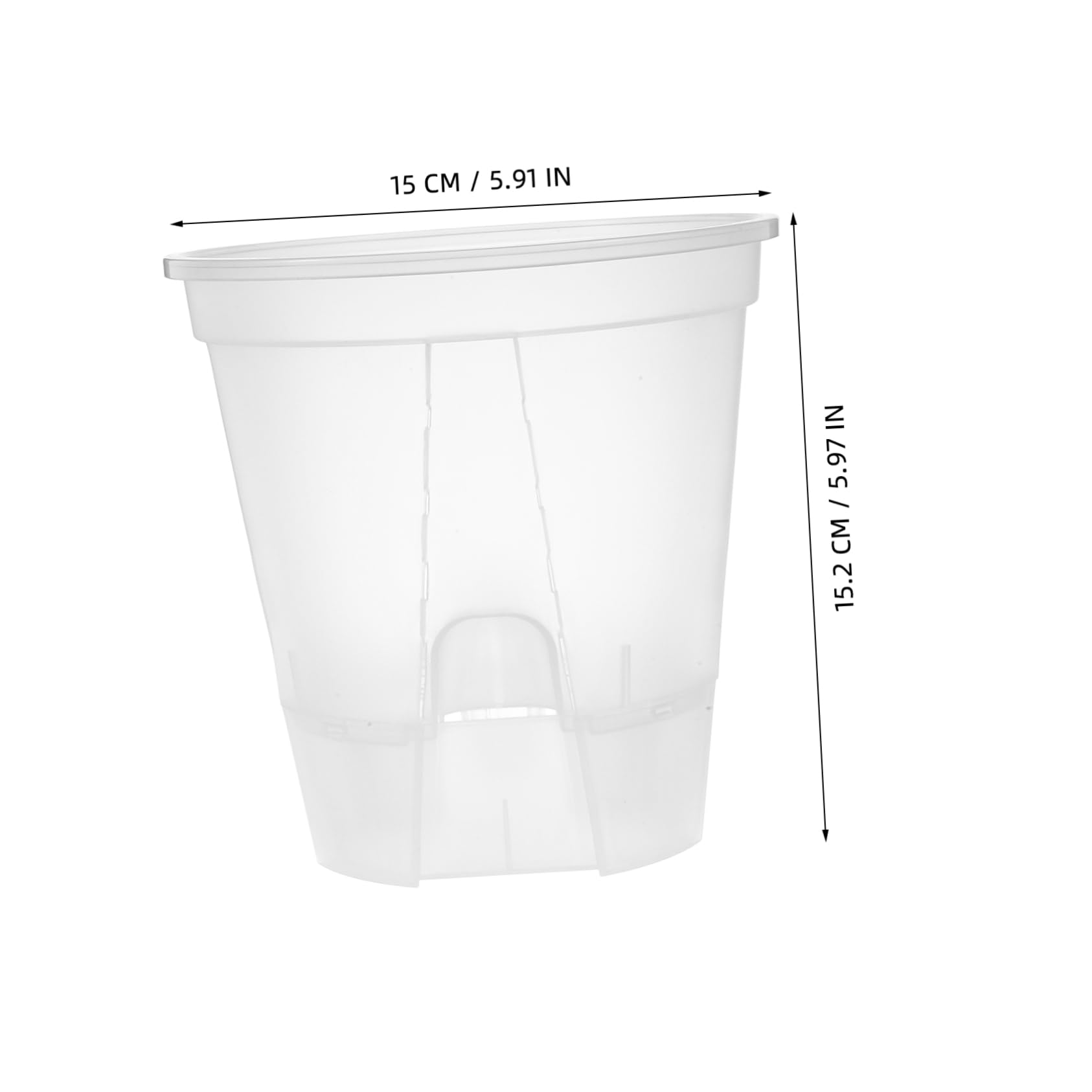 Sosoport Lot De 6 Pots Dorchidées en Plastique avec Système Darrosage Automatique pour Jardin Intérieur