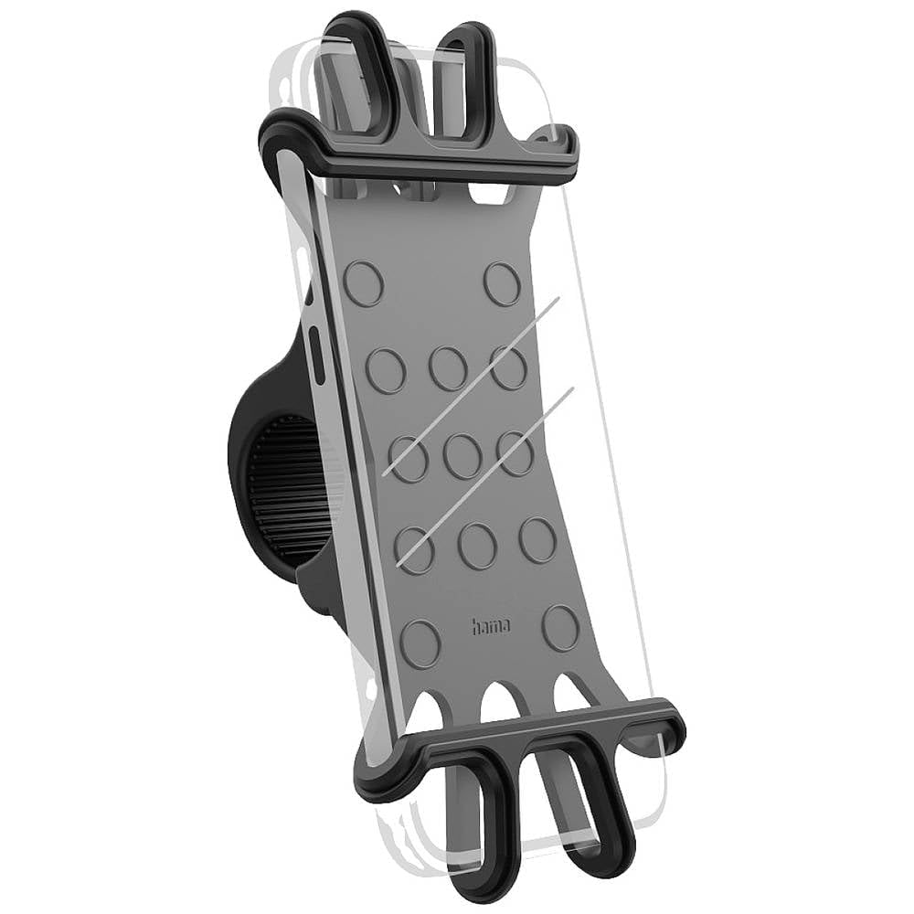 Hama Flexible Fahrrad-Telefonhalterung (Schwarz)