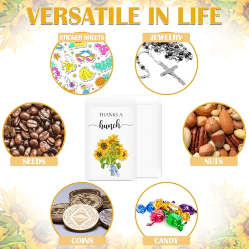 Fumete 100 Pcs Thank You Sunflower Seed Packets Wildflower Seed Packets Thanks a Bunch Party Favors Self Adhesive Seed Packets Envelopes Paper Seed Organizer for Appreciation Gifts, No Seeds