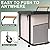 230L (60 Gal) Extra Large Fashion Laundry Sorter 3 Section with Lid, Rolling Laundry Basket Hamper with Handle, Laundry Organizer Storage Cart with Sturdy Metal Frame for Laundry Room, Hotel, White