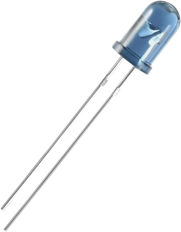 uxcell 10pcs 5mm 940nm Infrared Emitter Diode DC 1.35V LED IR Emitter Light Emitting Diodes Clear Blue Round Head TSAL6200