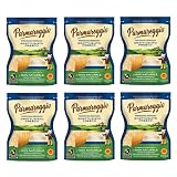 6x Parmareggio Parmigiano Reggiano Formaggio Grattugiato Fresco Geriebener Käse 60g