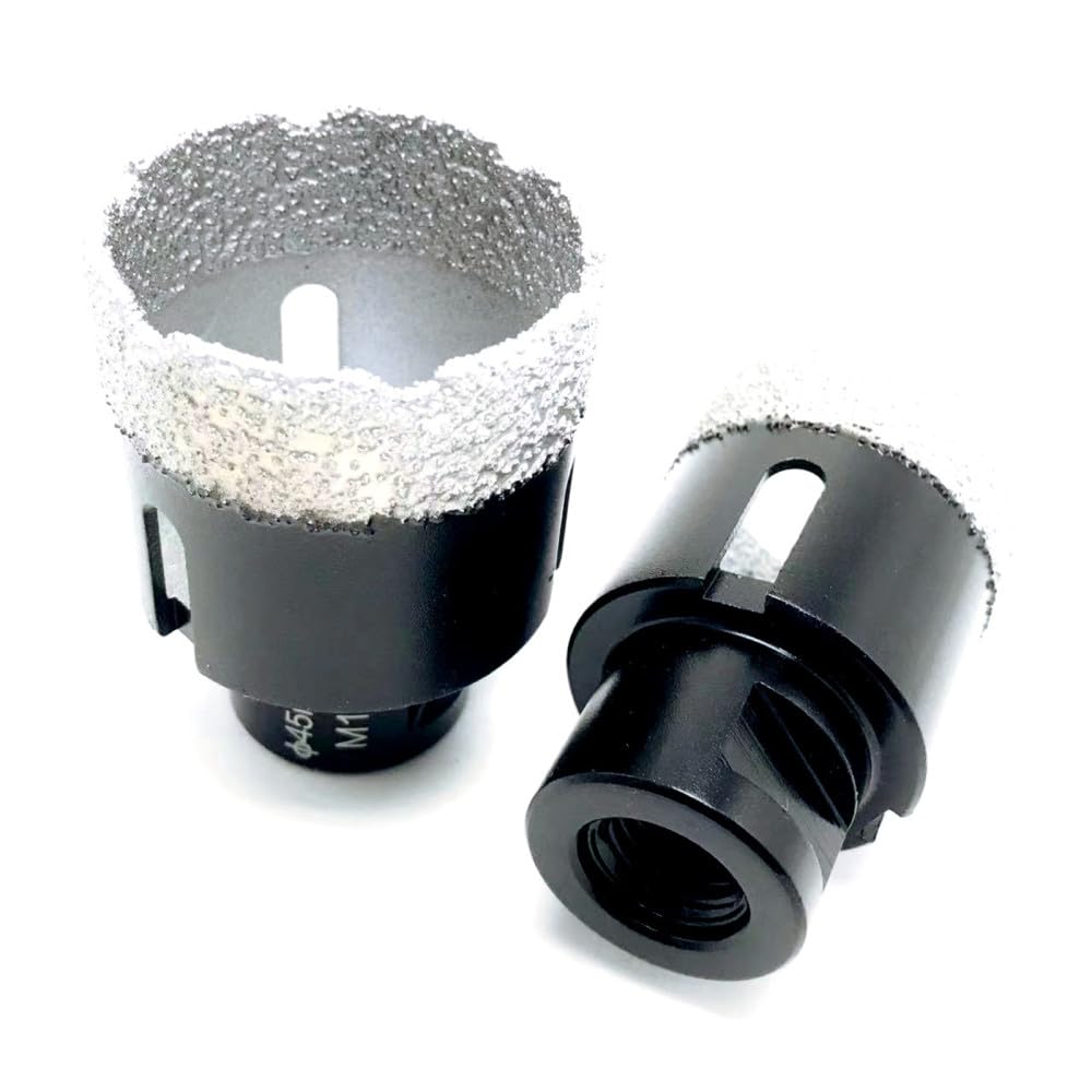 1 szt. Suchy diamentowy rdzeń wiertniczy do płytek ceramicznych otwornica granitowa wiertła do marmuru płytki z otwieraczem do gwintów M14, 60mm