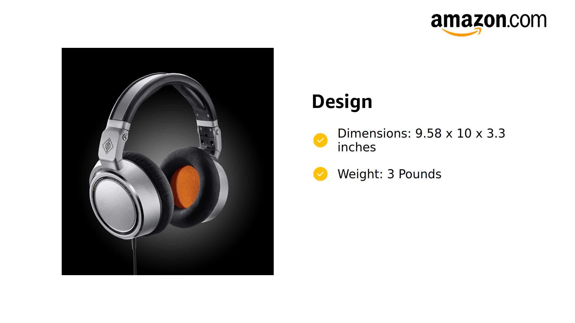 Amazon.com: Neumann NDH 20 Studio Monitoring Headphones (Renewed