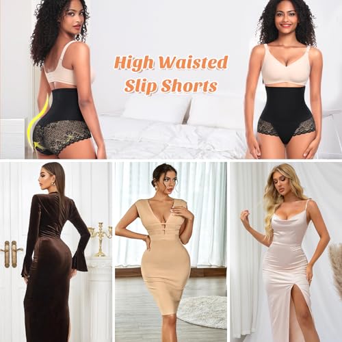 Werena Tummy Control Shapewear Panties For Women High Waisted Shaping Underwear Lace Body Shaper Girdle thumb #6