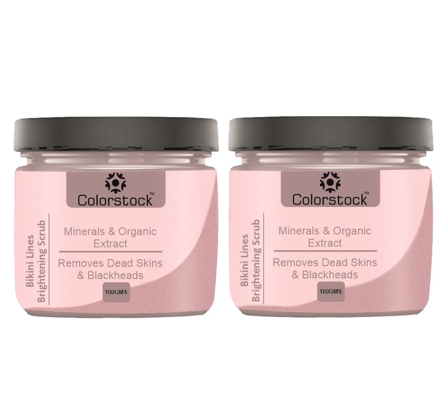 COLORSTOCK Bikini Lines Intimate Area Brightening Scrub for Women (Pack of 2, Each 100 gram)|Scrub for Tan and Dark Spots Removal Helps Reduce Darkness and Pigmentation|-image-18