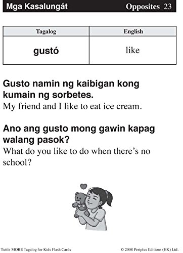 Tuttle More Tagalog for Kids Flash Cards Kit: (Includes 64 Flash Cards