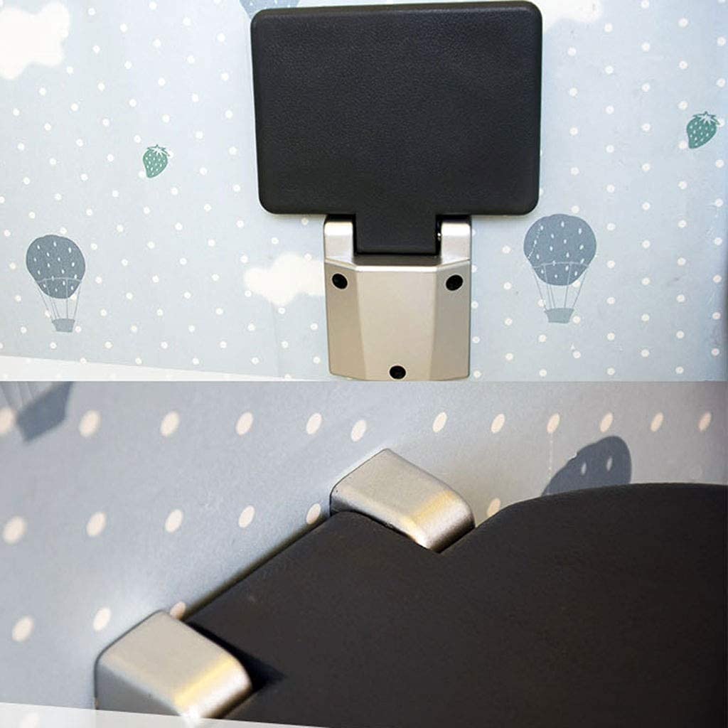 Asiento de Ducha abatible montado en la Pared Asientos de ducha de baño Asientos de baño de lujo plegables con soportes cromados montados en la pared - Sillas for ducharse for adultos Accesorio de asi