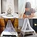 Mosquito Net Bed Canopy for Girls,King Canopy Bed Curtains Full Queen Size from Ceiling,Dome Mosquito Netting Bed Tent Twin Girls Princess Canopy Bed White Decor for Baby Crib,Kid Bed and Adult Beds