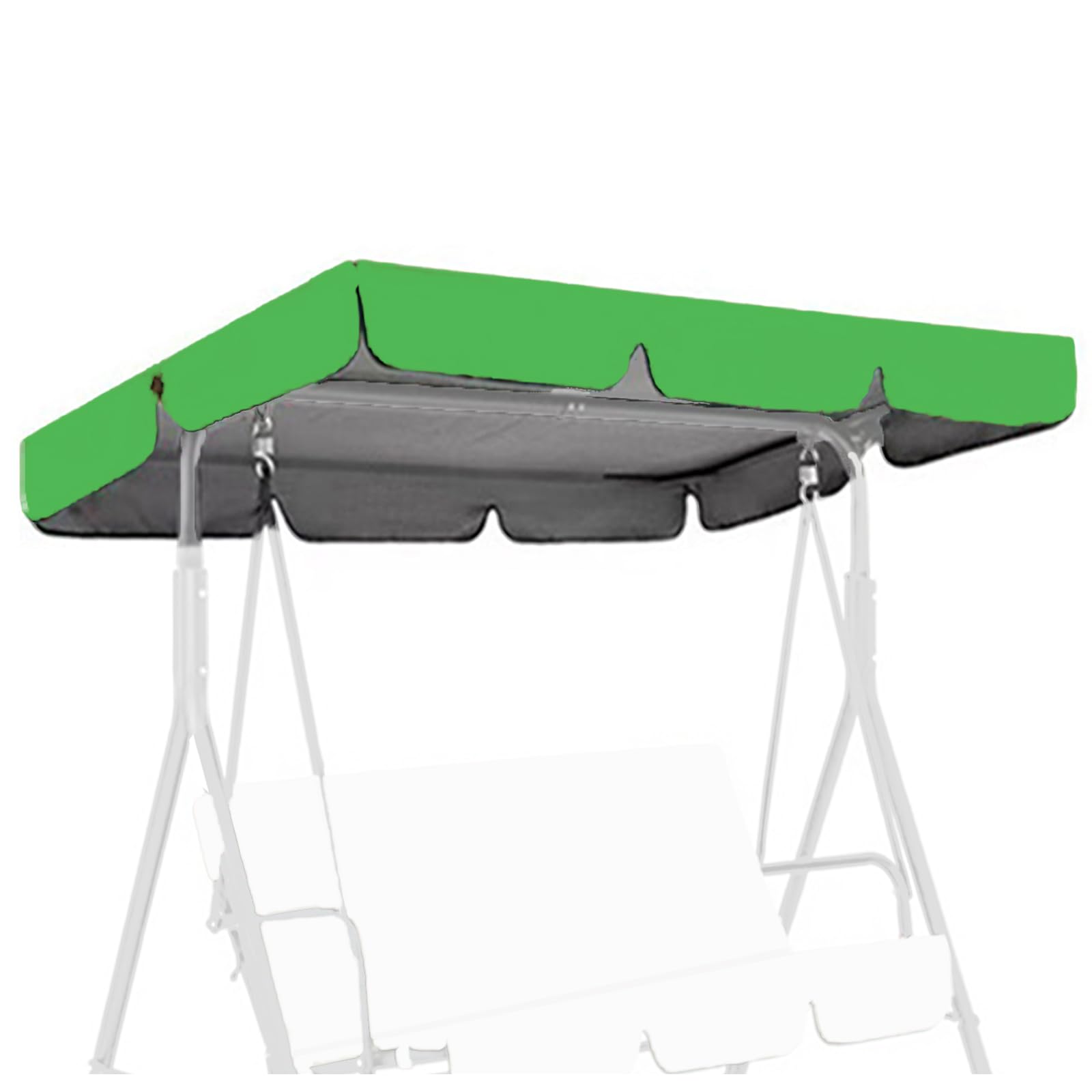 Copertura Dondolo 2/3/4 Post Beige Impermeabile | Tettuccio per Altalena da Giardino | Telo Ricambio Universale | per esterni e giardino Set di Copertura Tetto ondolo 210D Oxford ,Verde,164*114*15cm