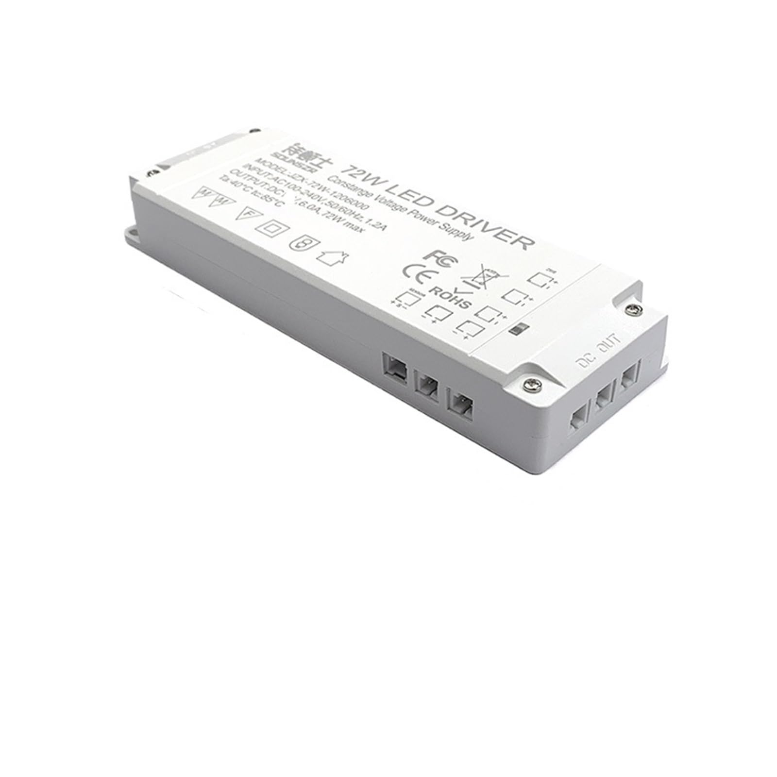PWANUIGTE Cabinet Light Dedicated Power Supply 220 to 12V24V Interface Switch with Transformer(72W-12V)