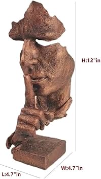 Amazon.co.jp: 抽象彫刻 顔像 職人手芸 思考の像 静かな彫刻 (銅 Amazon.co.jp: 抽象彫刻 顔像 職人手芸 思考の像 静かな彫刻 (銅