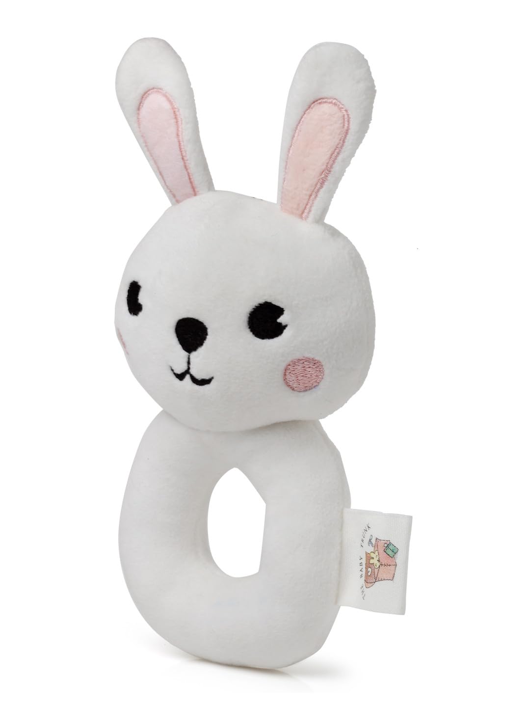 THE BABY TRUNK THE BABY TRUNK Bunny Rattle Toy β Soft Plush Baby Rattle | Soft Toy for Infants 1
