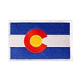 Desert Cactus Colorado Flag Patch – 3.5' x 2.25' Embroidered Iron On/Sew On Applique for Blazers, Jackets, Backpacks, Bags, Hats & Tactical Gear – (Single Patch)