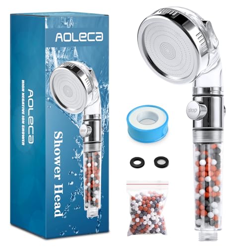 Omasi Pommeau Douche Haute Pression Pommeau de Douche Douchette Économie d'Eau Universelle de Massage 3 Modes De Douche Convient à Salle De Bain