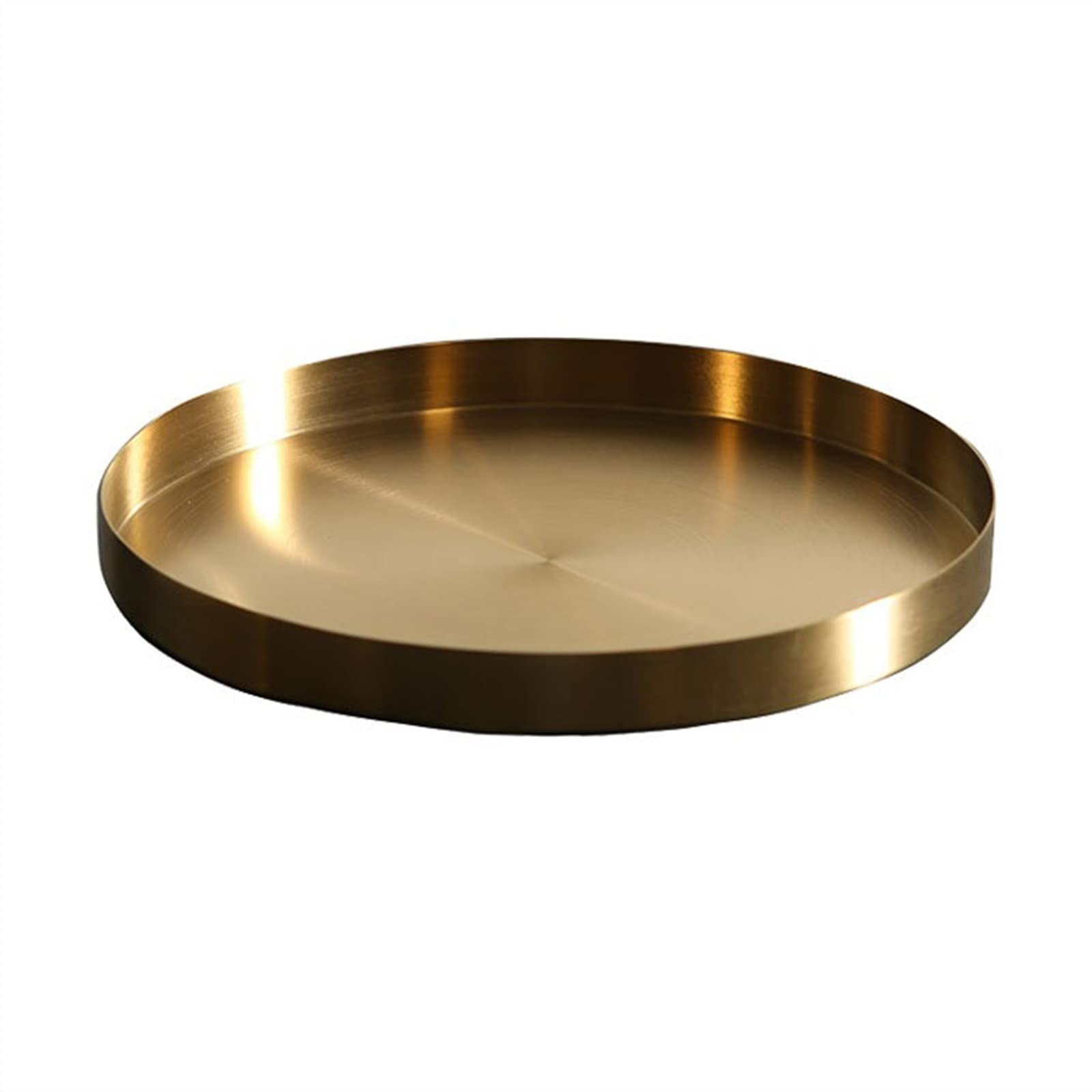 Bandeja Bandeja Circular Sencilla y práctica, Bandeja de Almacenamiento Multifuncional, for exhibición Joyas, Adornos Escritorio, Decorativa Bandejas para Servir Comida(S)