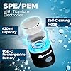 Hydreniq Hydrogen Water Bottle Generator, 2000PPB SPE/PEM Tech, USB-C Rechargeable, Self-Cleaning, Portable 420ml Hydrogen Glass Water Bottle, Hydrogen Water Generator & Ionizer for Health #2