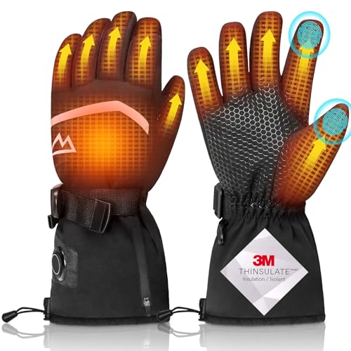 Loowoko Gants Chauffants avec Batterie 7.4v 3000mah ×...