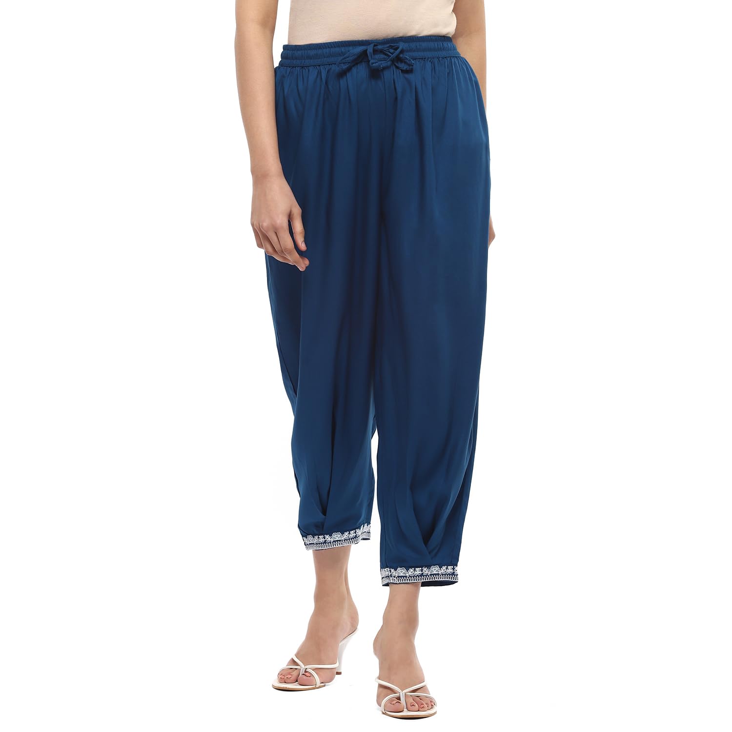 rangriti Indigo Viscose Straight Palazzo for Women-picture-28